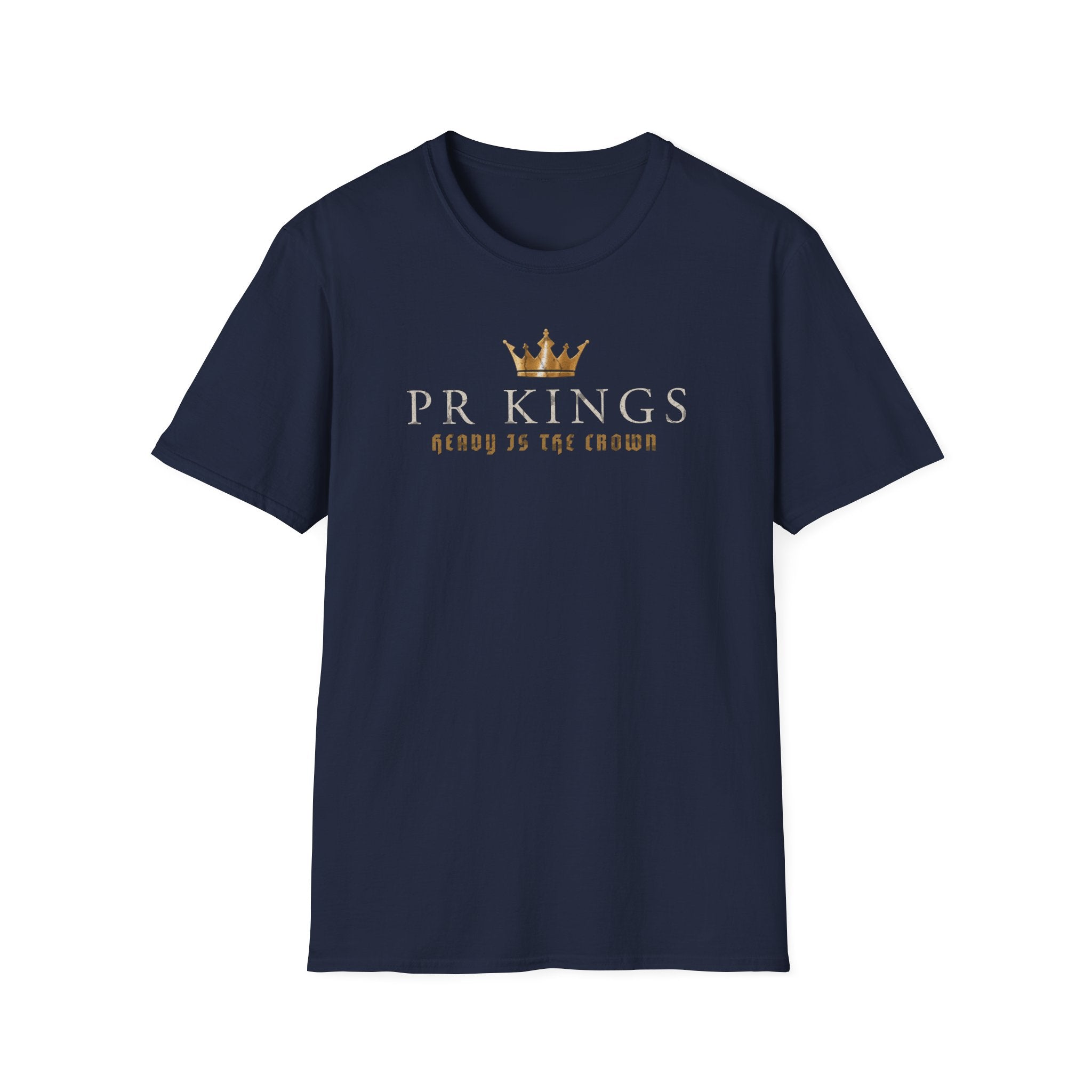 PR Kings T-Shirt — "Heavy is The Crown" Gold Crown Graphic Tee