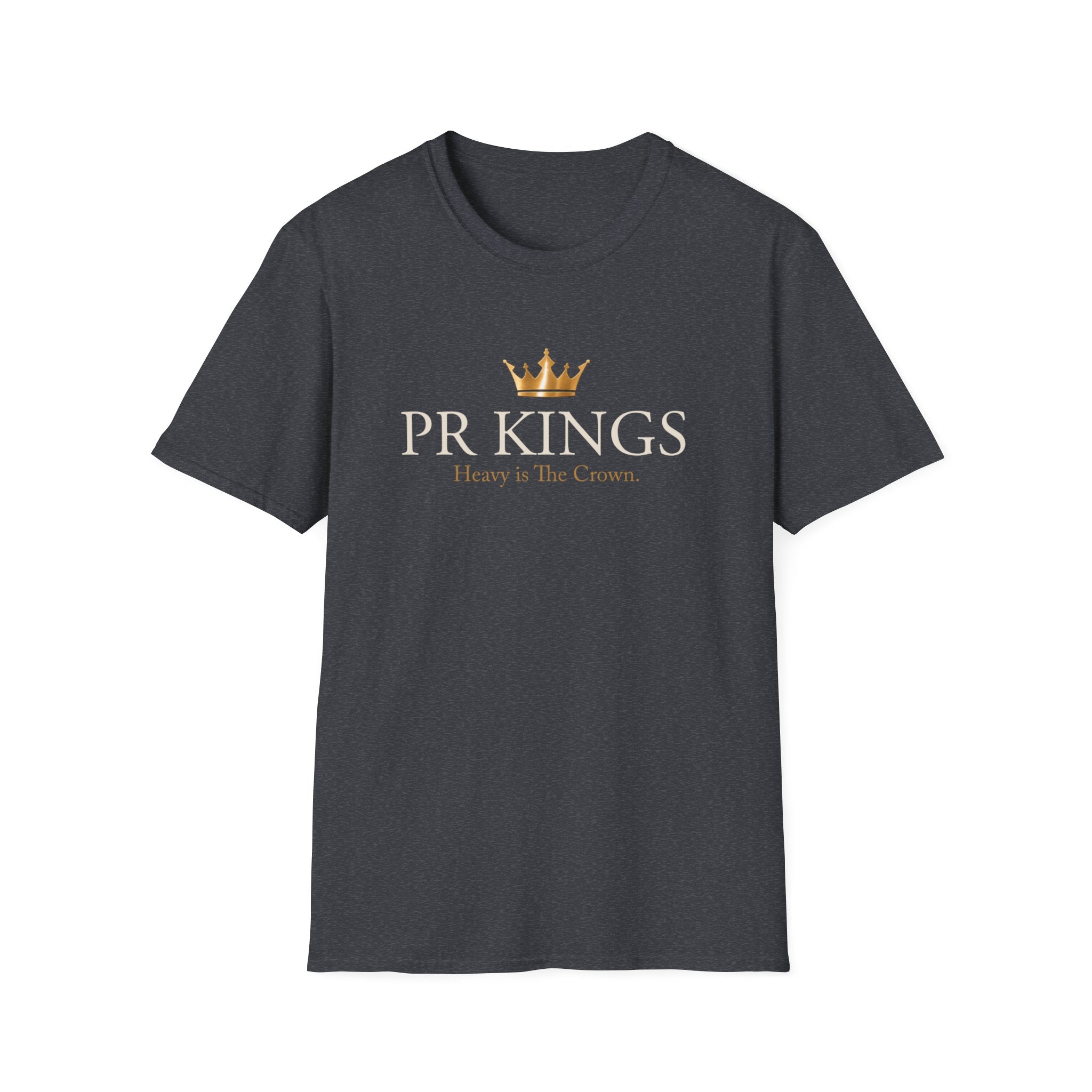 PR Kings T-Shirt — "Heavy is The Crown" Gold Crown Graphic Tee
