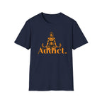 T-Shirt — "Addict" Weightlifting Graphic Tee (Women's Lifter Design)
