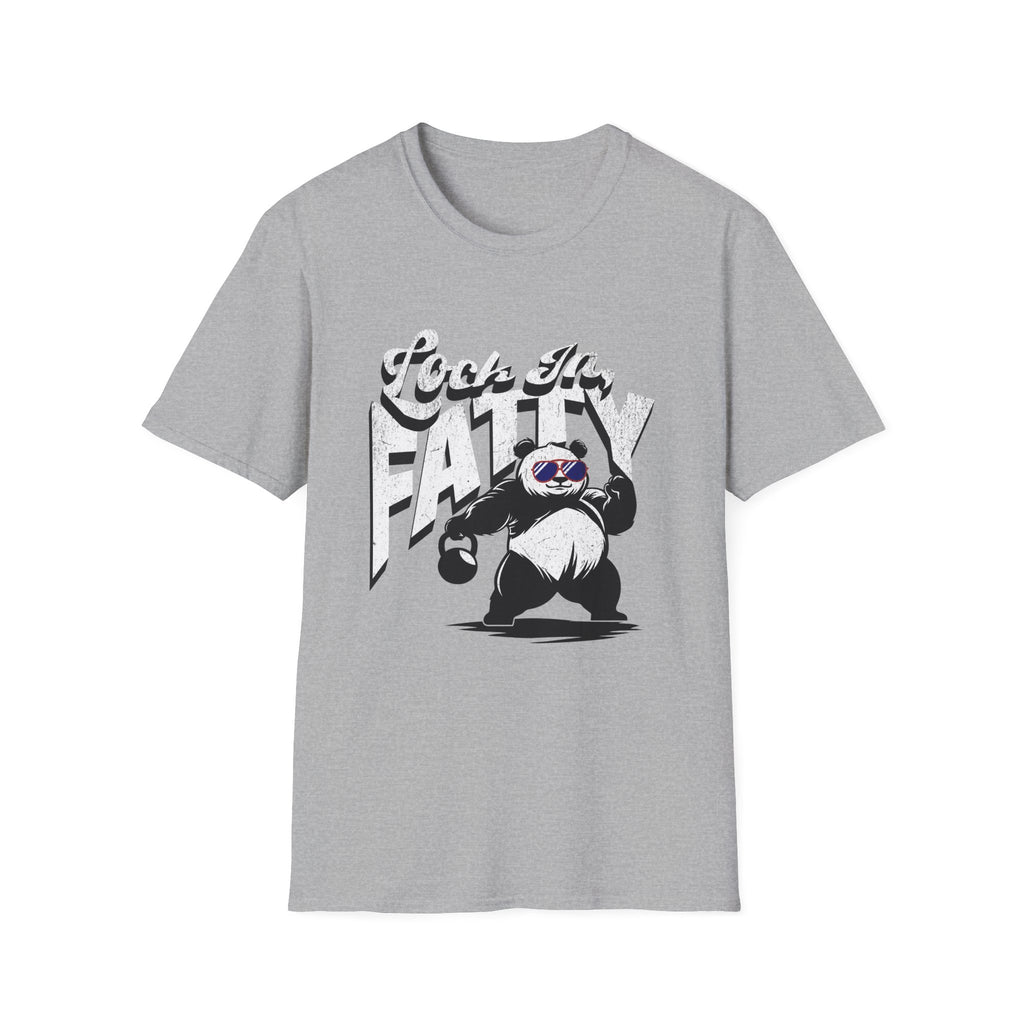 Lock In, Fatty Panda T-Shirt — Lifting tee