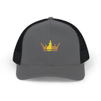 Crown Patch Trucker Cap – Gold Crown Snapback Hat