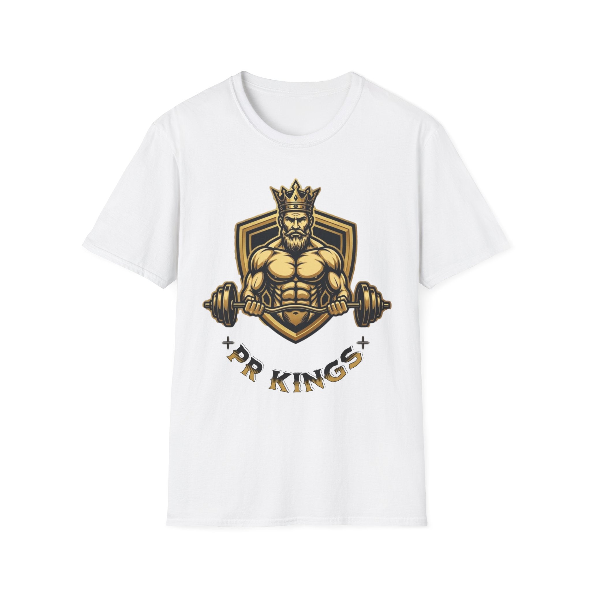 King of Kings Weightlifting T-Shirt — Muscular Crowned King Gym Tee