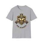 King of Kings Weightlifting T-Shirt — Muscular Crowned King Gym Tee