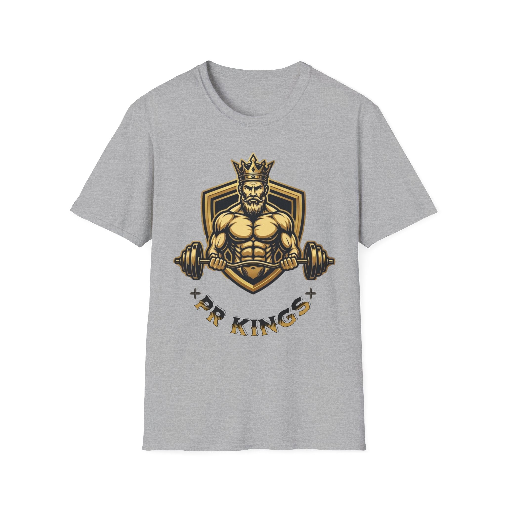 King of Kings Weightlifting T-Shirt — Muscular Crowned King Gym Tee