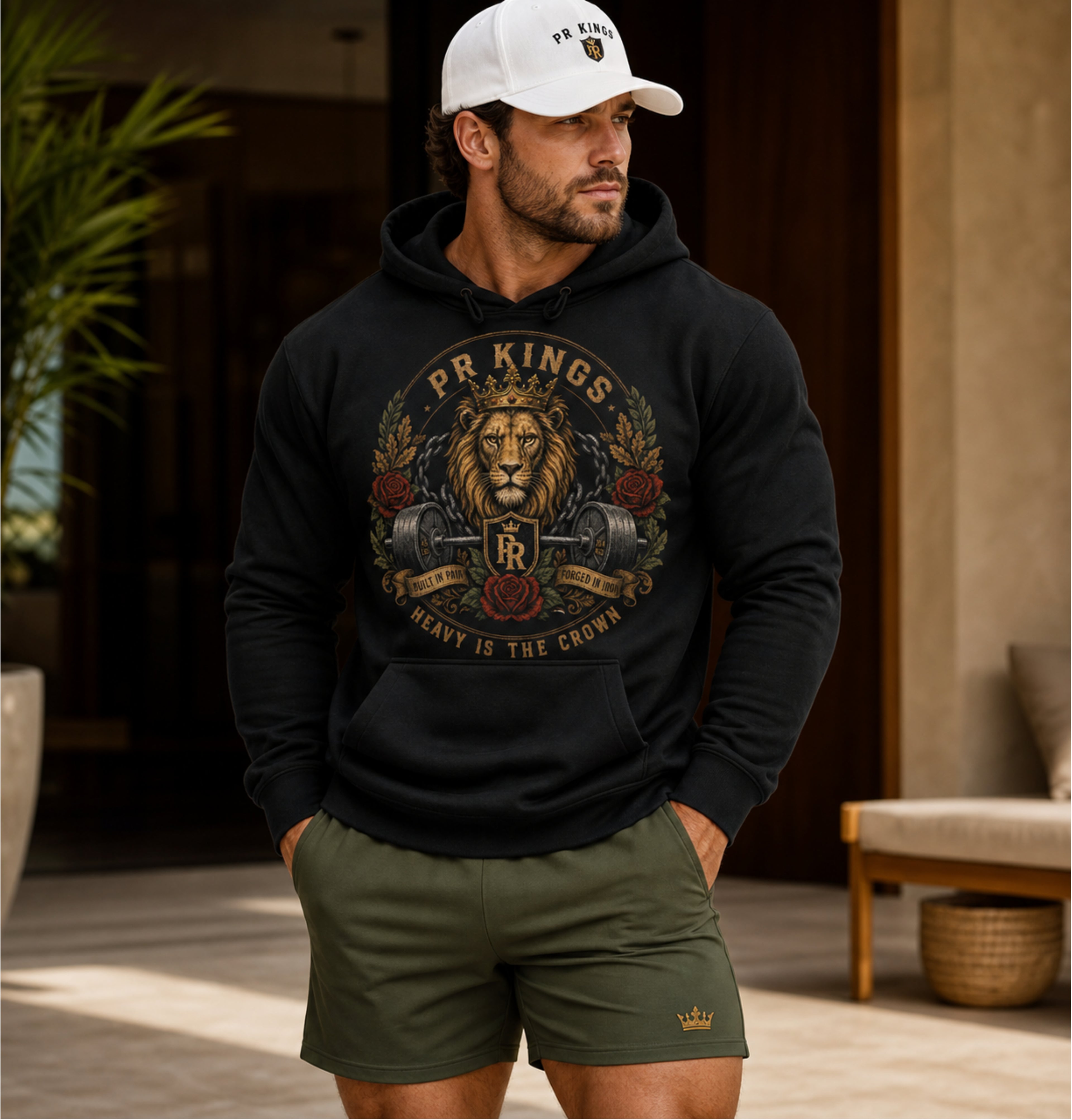 Retro Vintage Lifters Hoodie — PR Kings Graphic Athletic Sweatshirt
