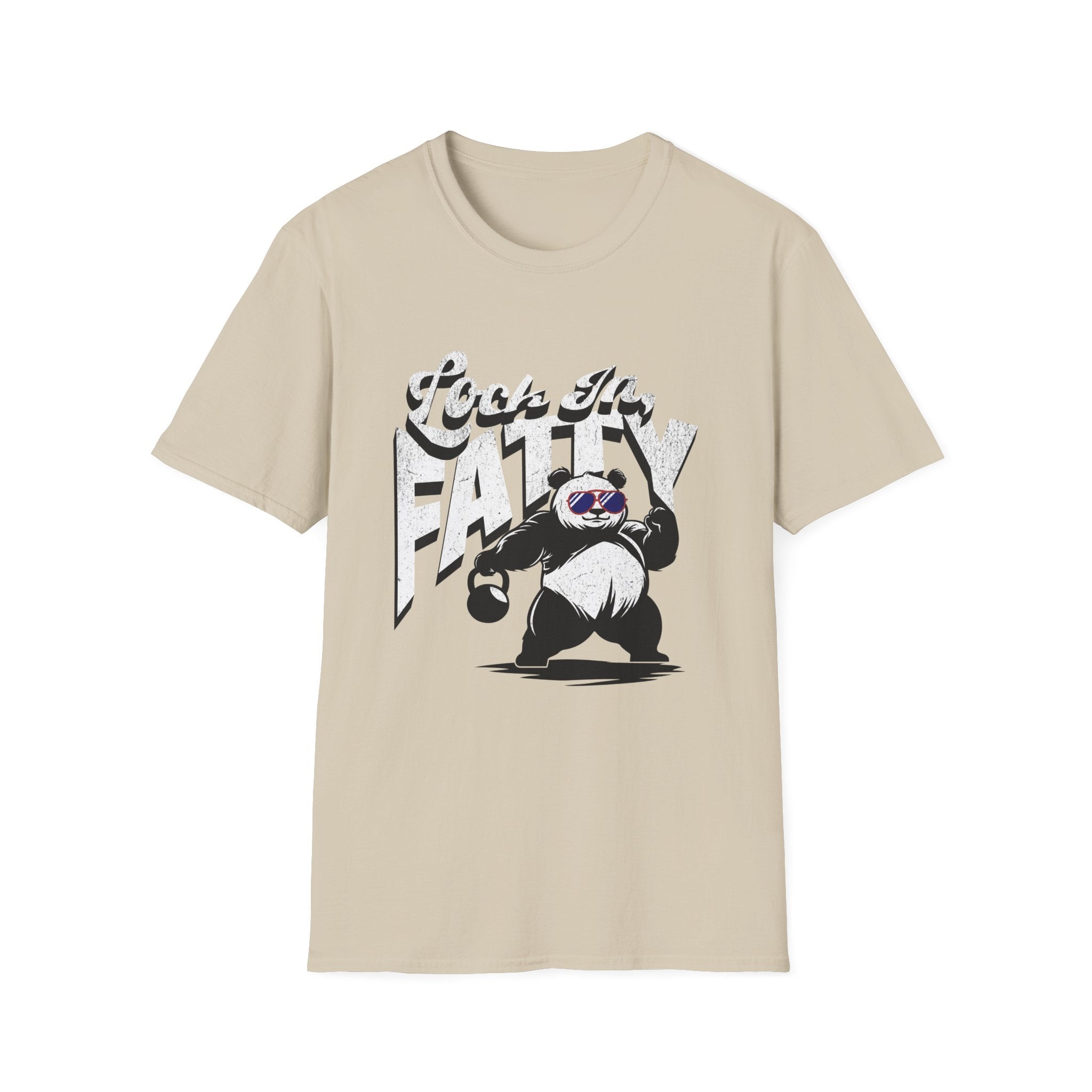 Lock In, Fatty Panda T-Shirt — Lifting tee