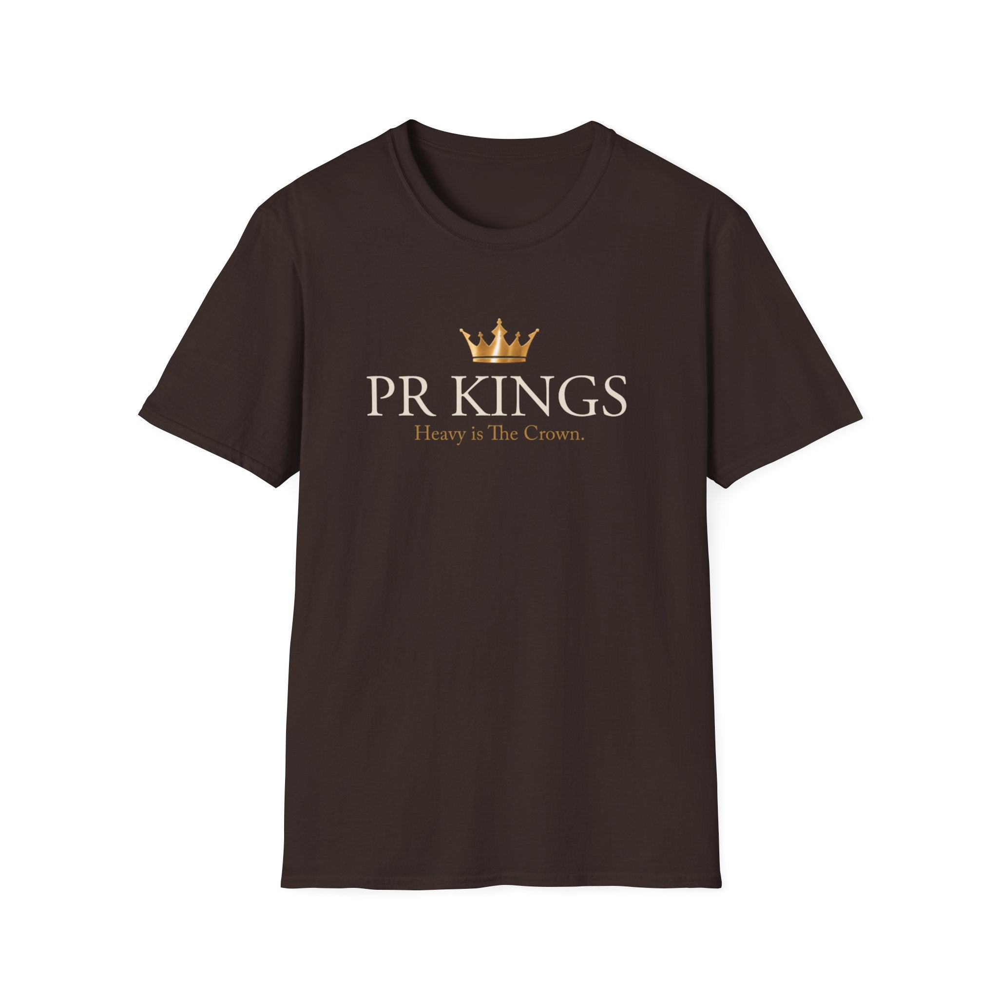 PR Kings T-Shirt — "Heavy is The Crown" Gold Crown Graphic Tee