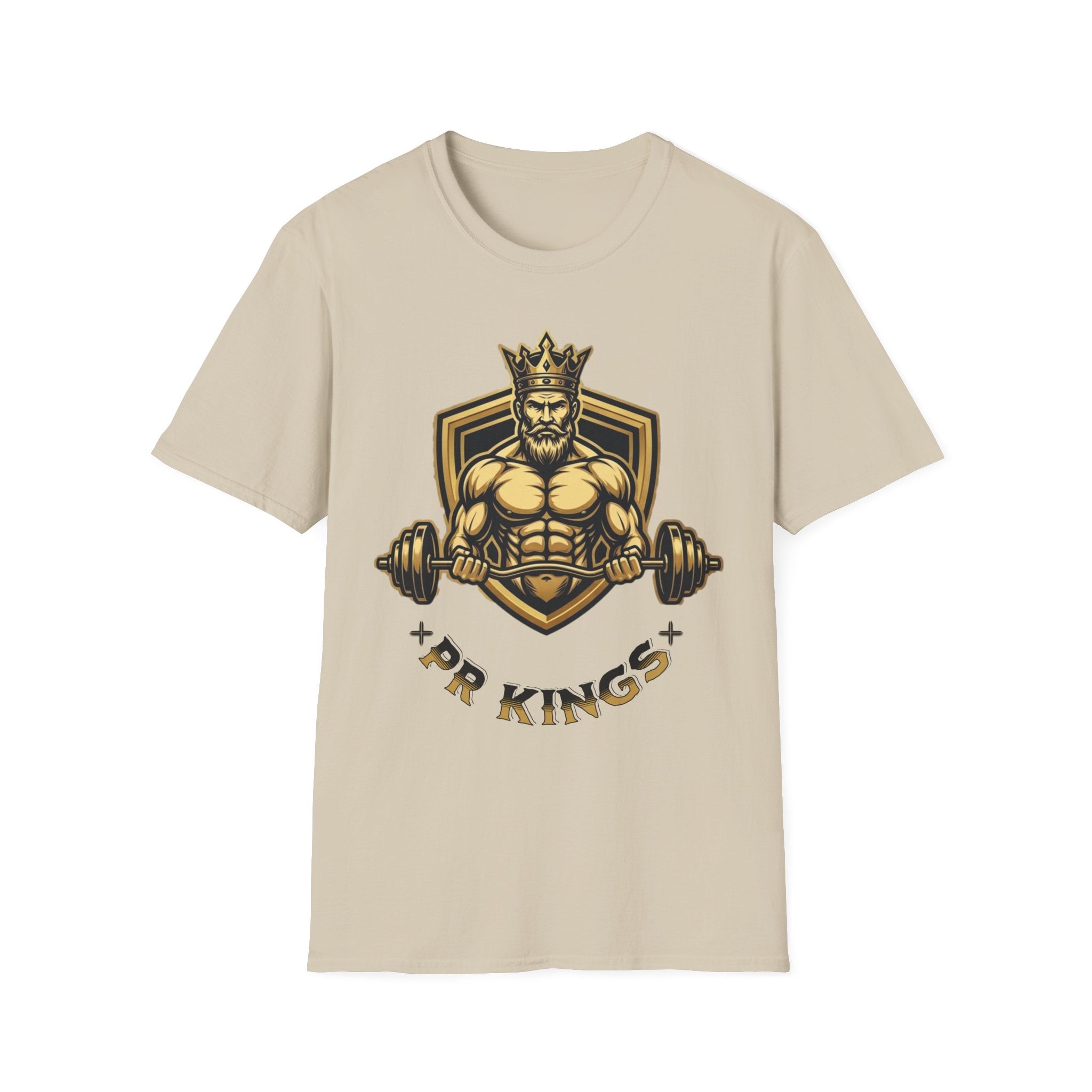 King of Kings Weightlifting T-Shirt — Muscular Crowned King Gym Tee