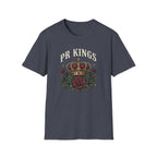 PR Kings Crown T‑Shirt — Vintage Rose Crest Graphic Tee