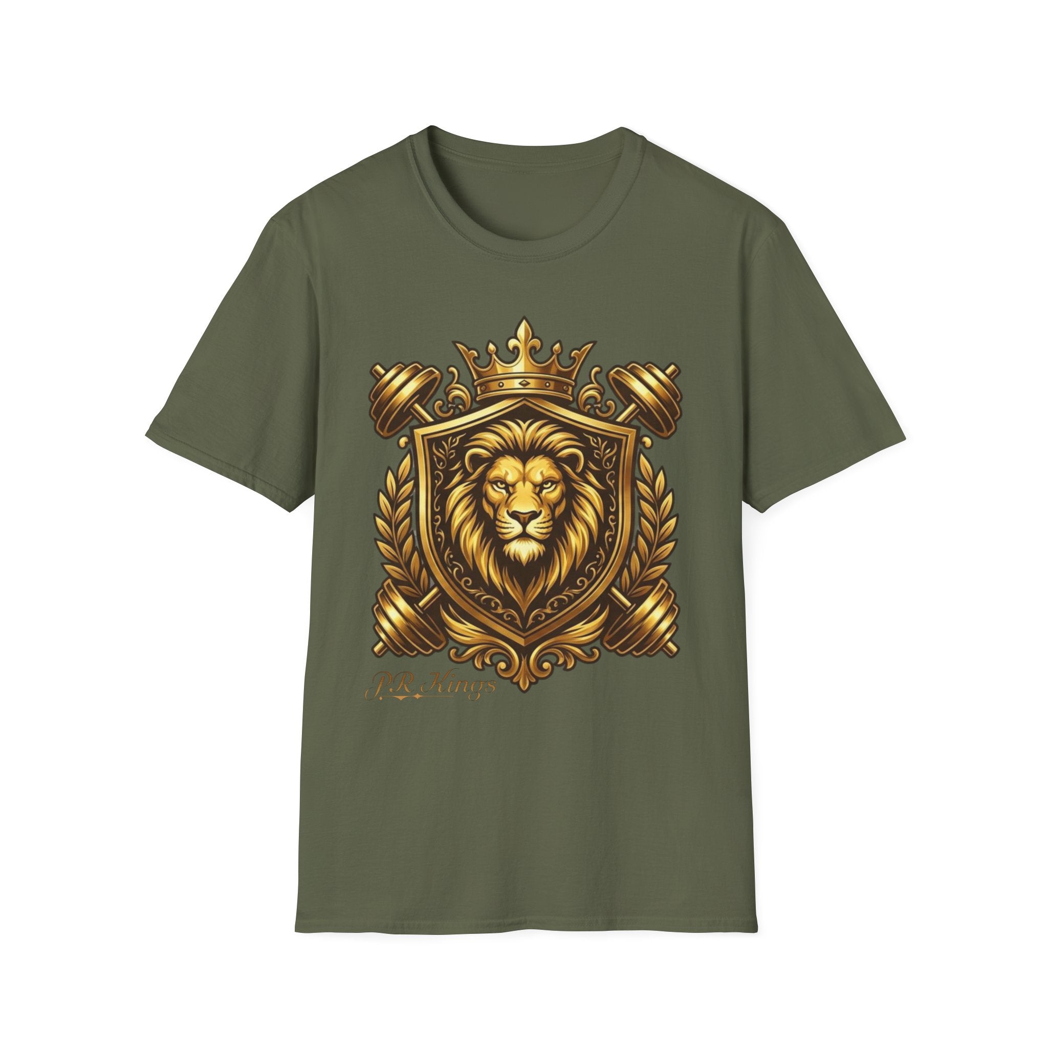 Lion Crest T-Shirt — Regal King Shield Graphic Tee