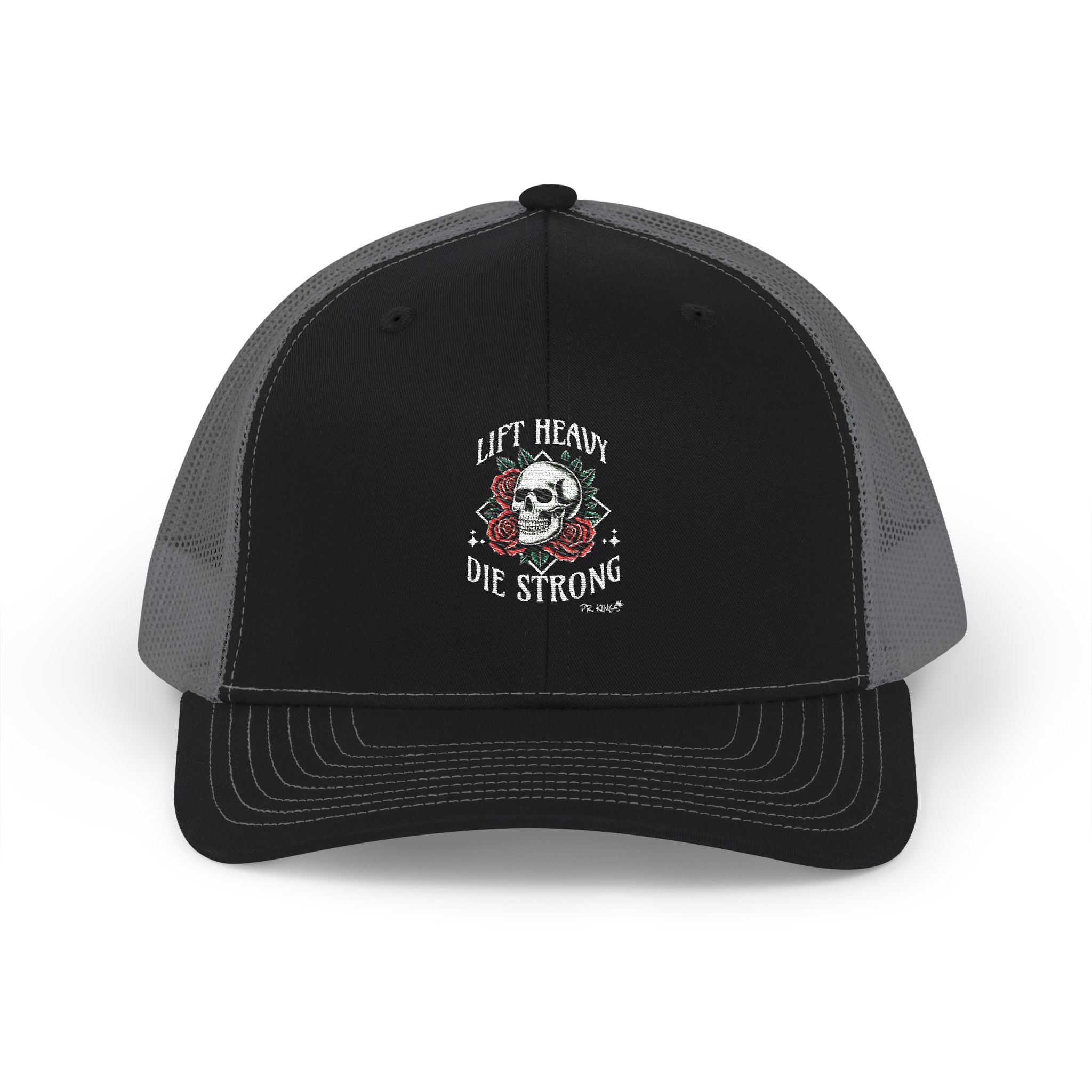 Lift Heavy. Die Strong. Snapback Trucker Cap