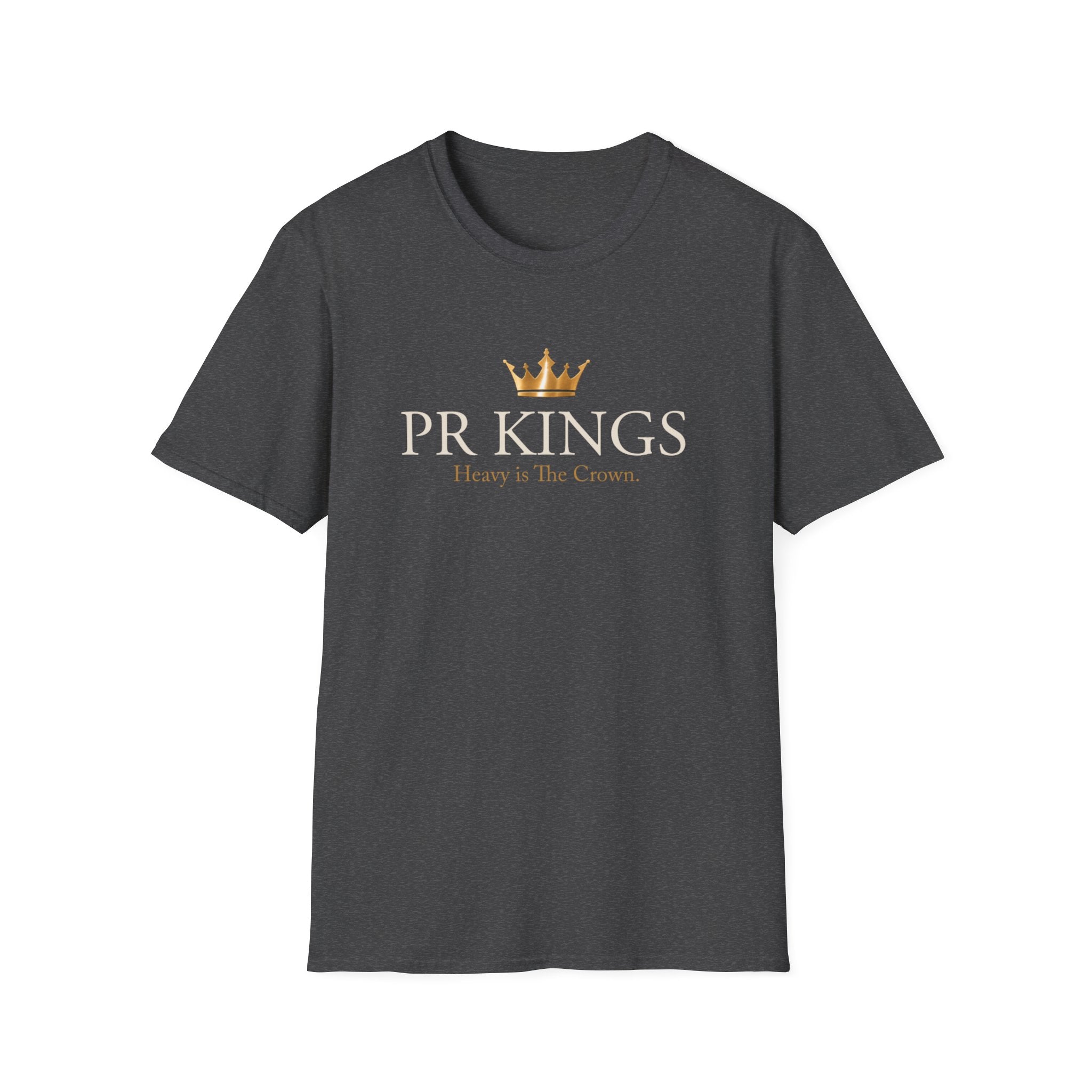 PR Kings T-Shirt — "Heavy is The Crown" Gold Crown Graphic Tee