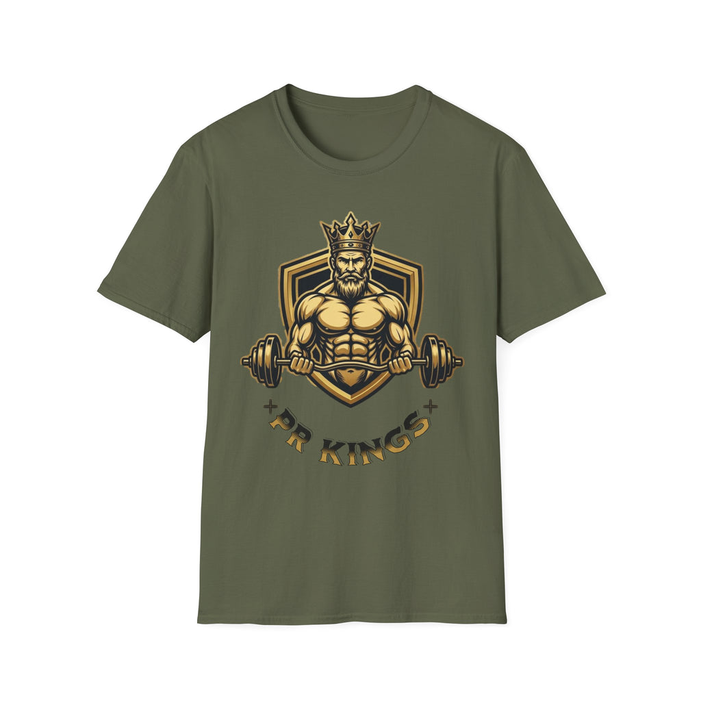 King of Kings Weightlifting T-Shirt — Muscular Crowned King Gym Tee