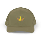 Crown Patch Trucker Cap – Gold Crown Snapback Hat