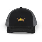 Crown Patch Trucker Cap – Gold Crown Snapback Hat