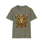 Lion Crest T-Shirt — Regal King Shield Graphic Tee