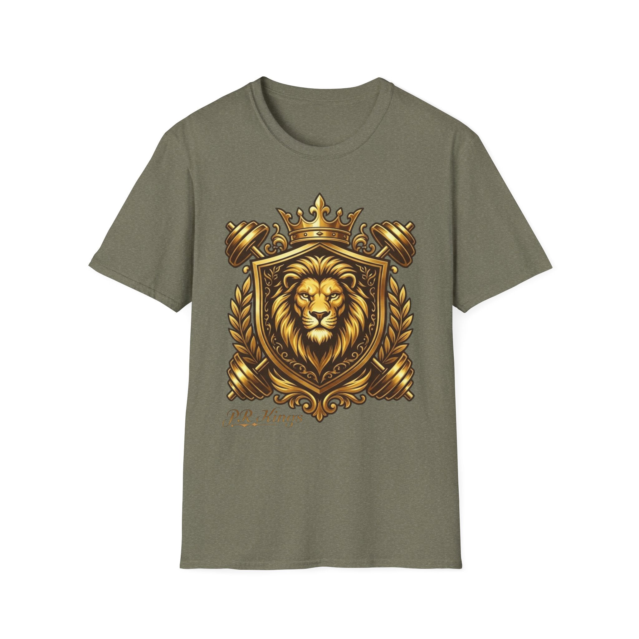 Lion Crest T-Shirt — Regal King Shield Graphic Tee