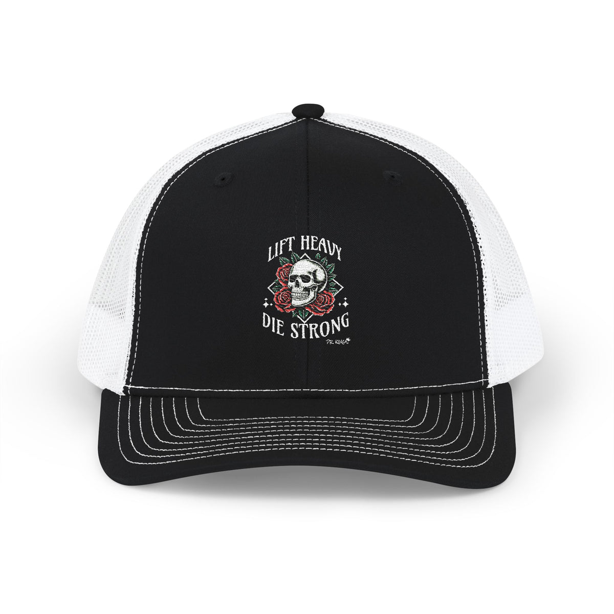Lift Heavy. Die Strong. Snapback Trucker Cap