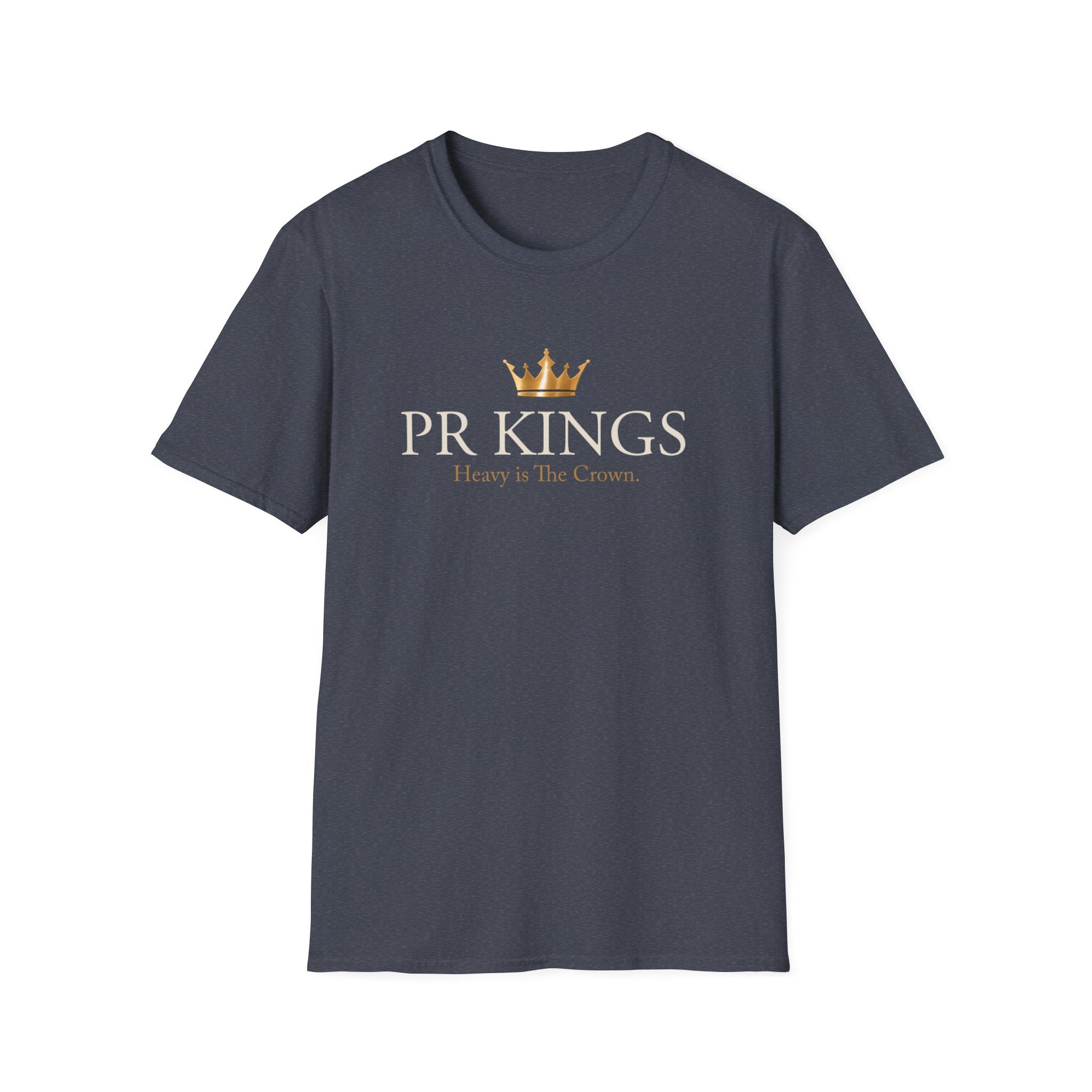 PR Kings T-Shirt — "Heavy is The Crown" Gold Crown Graphic Tee