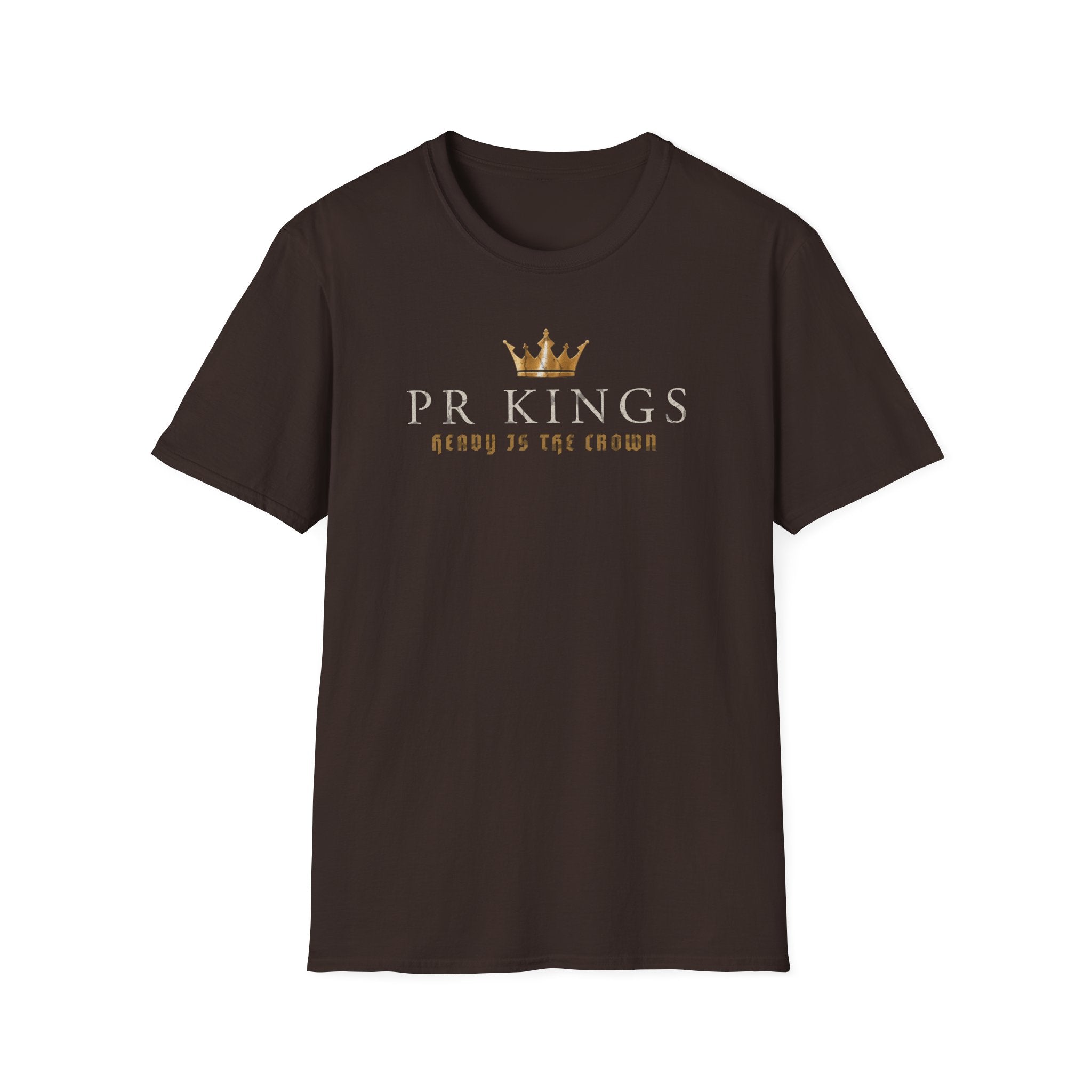 PR Kings T-Shirt — "Heavy is The Crown" Gold Crown Graphic Tee