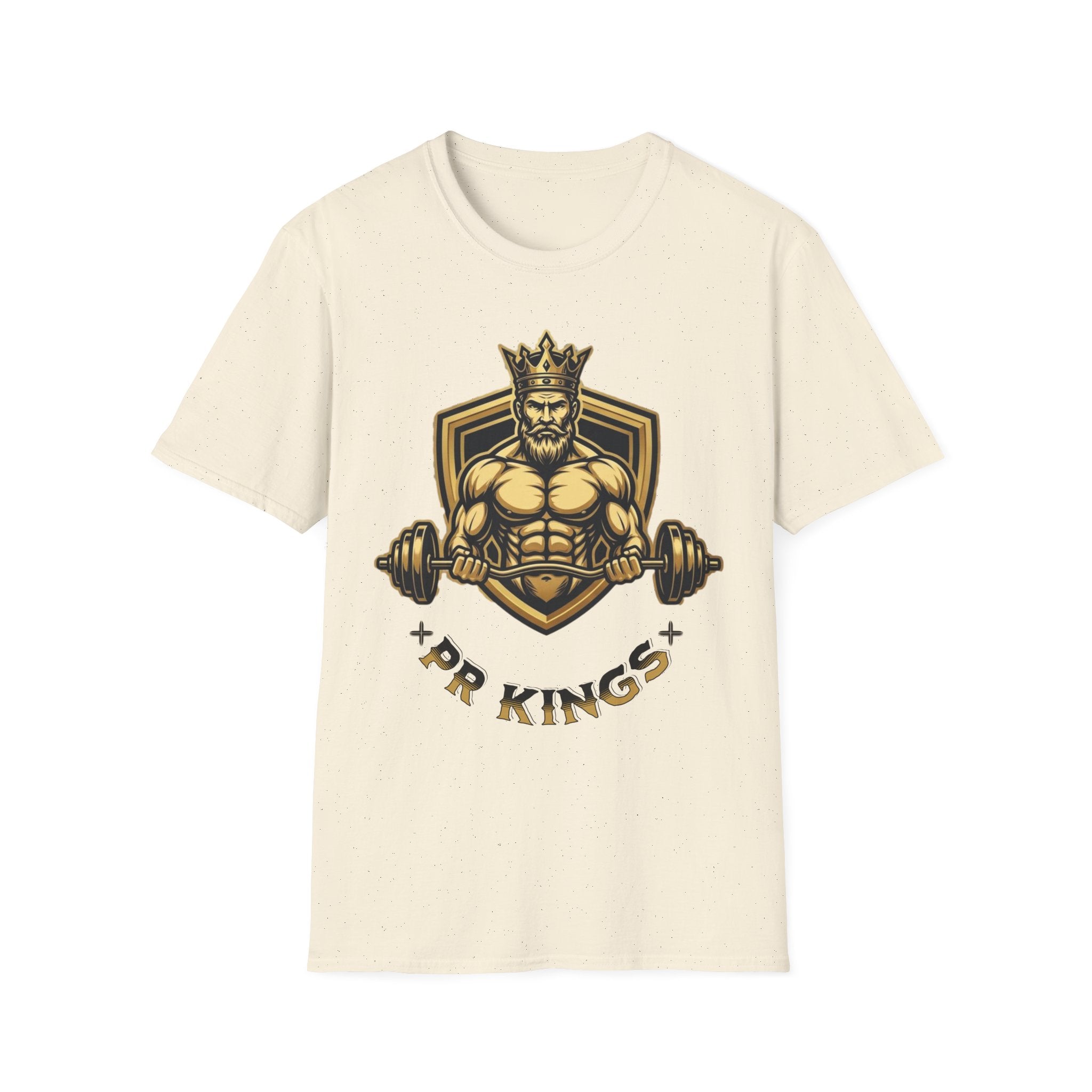 King of Kings Weightlifting T-Shirt — Muscular Crowned King Gym Tee