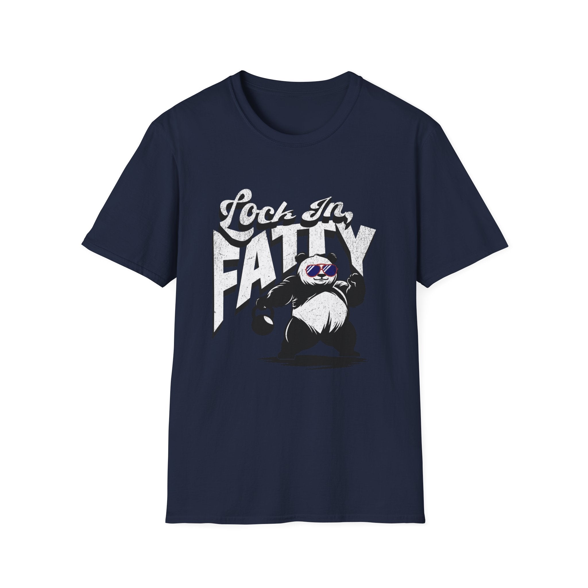 Lock In, Fatty Panda T-Shirt — Lifting tee