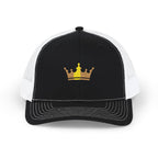 Crown Patch Trucker Cap – Gold Crown Snapback Hat